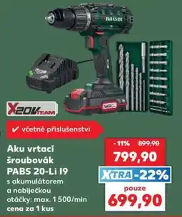 Kaufland Aku vrtačí šroubovák PABS 20-Li I9 nabídka