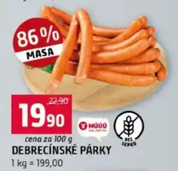 Terno Debrecínské párky nabídka
