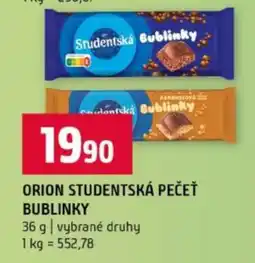 Terno ORION STUDENTSKÁ PEČEŤ BUBLINKY nabídka