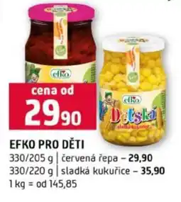 Terno EFKO PRO DĚTI nabídka