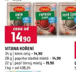 Terno Vitana koření nabídka