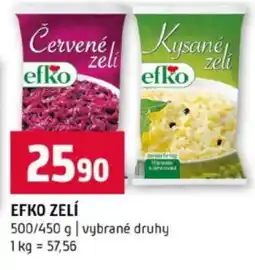 Terno Efko Zelí nabídka