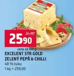 Terno EXCELENT SÝR GOLD ZELENÝ PEPŘ & CHILLI nabídka