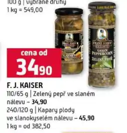 Terno F. J. Kaiser nabídka