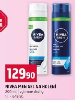 Terno Nivea Men gel na holení nabídka