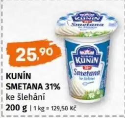 Terno KUNÍN SMETANA 31% ke šlehání nabídka