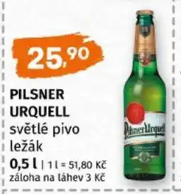 Terno PILSNER URQUELL světlé pivo ležák nabídka