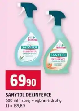 Terno Sanytol dezinfekce nabídka
