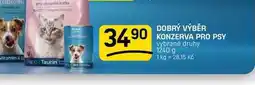 Flop DOBRÝ VÝBĚR KONZERVA PRO PSY vybrané druhy nabídka