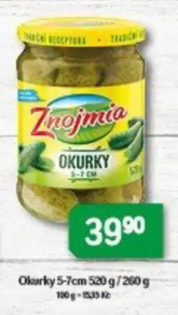 Brněnka Znojmia okurky nabídka