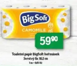 Brněnka BigSoft toaletní papír heřmánek nabídka