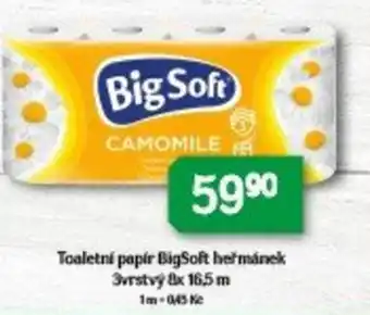BigSoft toaletní papír heřmánek