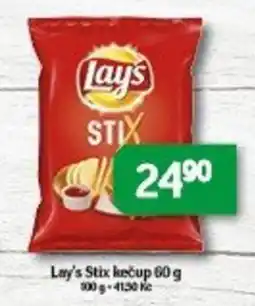 Brněnka Lay's Stix kečup nabídka