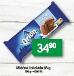Brněnka Orion mléčná čokoláda nabídka