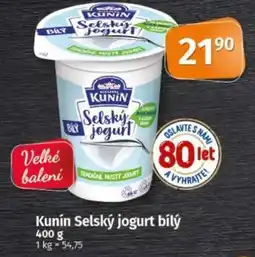 COOP TIP Kunín Selský jogurt bílý nabídka