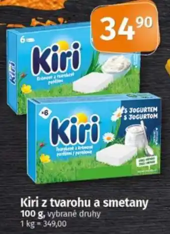 Kiri z tvarohu a smetany