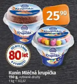 COOP TIP Kunín Mléčná krupička nabídka