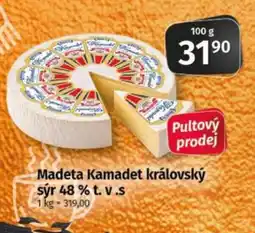 COOP TIP Madeta Kamadet královský sýr nabídka