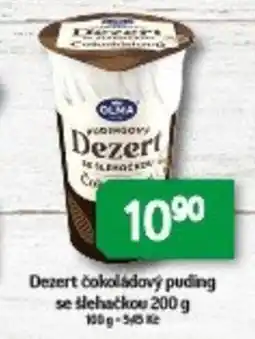 Brněnka Olma dezert čokoládový pudling nabídka