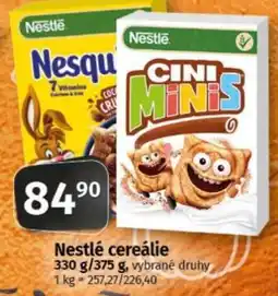 COOP TIP Nestlé cereálie nabídka