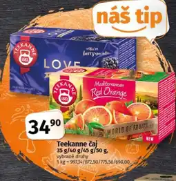 COOP TIP Teekanne čaj nabídka