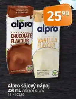 COOP TIP Alpro sójový nápoj nabídka