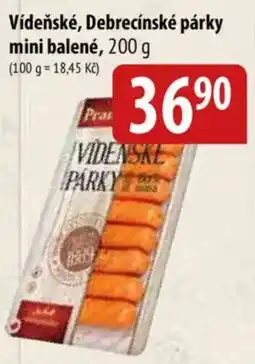Bala Právě Vídeňské párky nabídka