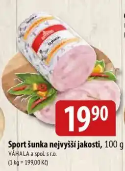 Bala Váhala sport šunka nejvyšší jakosti nabídka