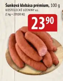 Bala Kostelecké uzeniny šunková klobása prémium nabídka