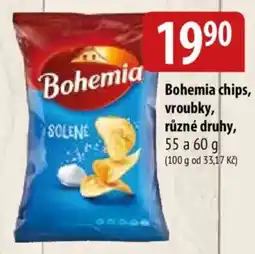 Bala Bohemia chips, vroubky nabídka