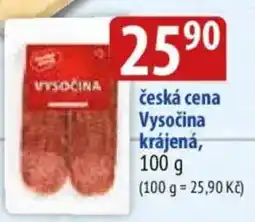 Bala Vysočina krájená nabídka