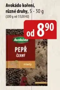 Bala Avokádo koření nabídka