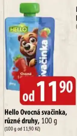 Bala Hello Ovocná svačinka nabídka