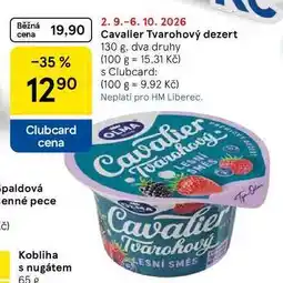 Tesco Cavalier Tvarohový dezert nabídka