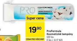 Tesco ProFormula Kosmetické tampóny, 120 ks nabídka