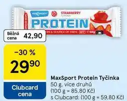 Tesco MaxSport Protein Tyčinka, 50 g, více druhů nabídka