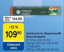 Tesco Starbucks by NespressoⓇ Kávové kapsle nabídka