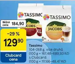 Tesco Tassimo, 104-268 g, více druhů nabídka