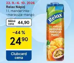 Tesco Relax Nápoj mandarinka-maracuja-mango nabídka