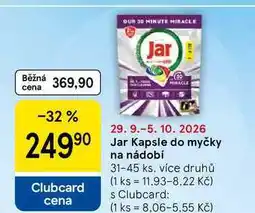 Tesco Jar Kapsle do myčky na nádobí, 31-45 ks, více druhů nabídka