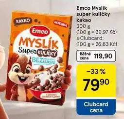 Tesco Emco Myslík super kuličky kakao nabídka