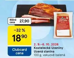 Tesco Kostelecké uzeniny Uzená slanina nabídka