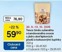Tesco Tesco Směs sušeného a kandovaného ovoce s jádry skořápkových plodů a kokosovými lupínky nabídka