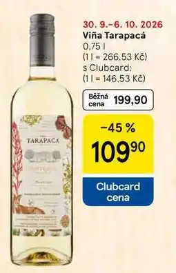 Tesco Viña Tarapacá nabídka