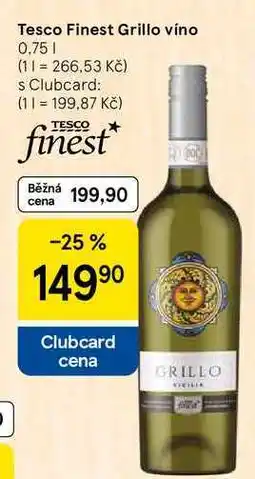 Tesco Tesco Finest Grillo víno nabídka