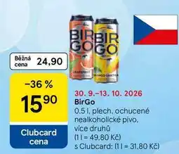 Tesco BirGo plech nabídka