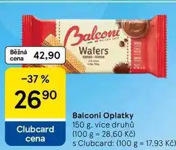 Tesco Balconi Oplatky nabídka