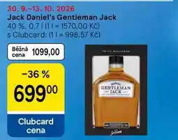 Tesco Jack Daniel's Gentleman Jack 40% nabídka