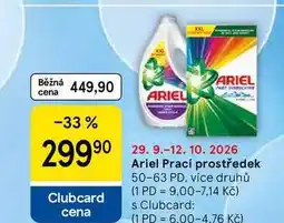 Tesco Ariel Prací prostředek, 50-63 PD nabídka