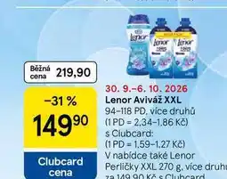 Tesco Lenor Aviváž XXL, 94-118 PD, více druhů nabídka